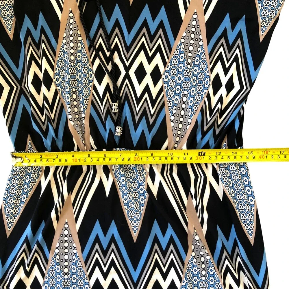 Laundry By Shelli Segal Elegant Sleeveless Adjustable Tie Maxi Dress M‎